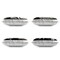 Stupell Industries White Ferns on Black 4pc Decorative Printed Pillow Set design by Phillipa Katz, 14 x 7 x 20